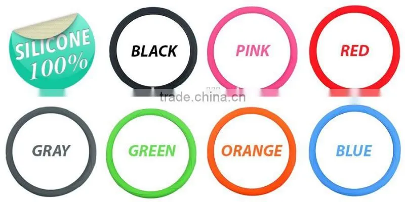 Colorful Auto Car Non-slip Silicone Interior Steering Wheel Cover