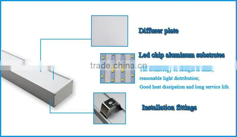 5730 Led Tube Led Linear Pendant Lighting