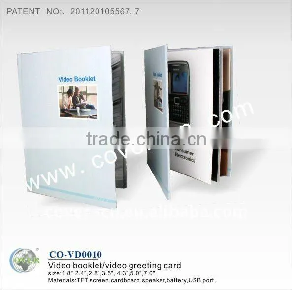 Adertising video booklet/Fashion,promotional products