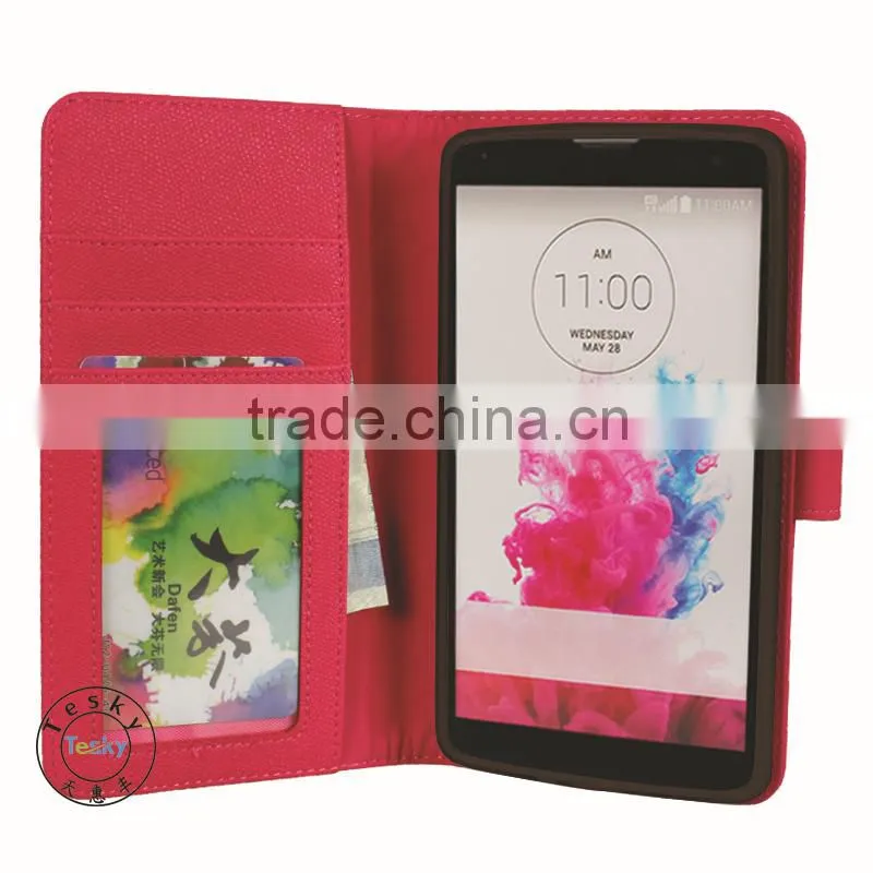 for lg g vista vs880 cover, funky fake leather flip protective case for lg g vista vs880