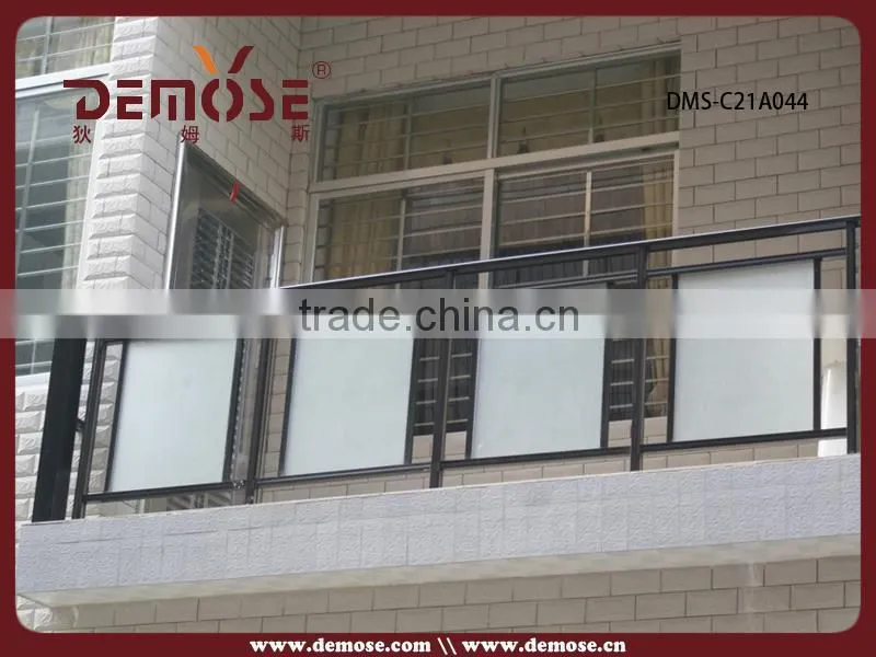 veranda aluminum decorative railing /outdoor glass railings