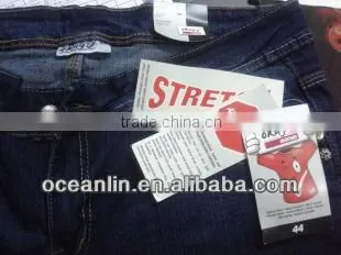 New design short jeans pants for lady