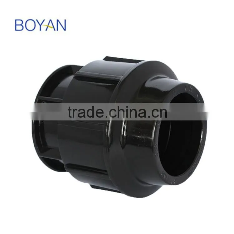 PN16 Plastic Pipe Fitting For Irrigation Black 20-110mm PP Compression Plug