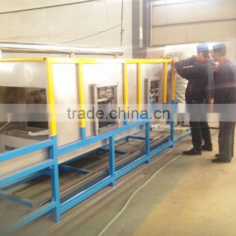 Fully automatic portal shaped cleaner for heavy machinery parts