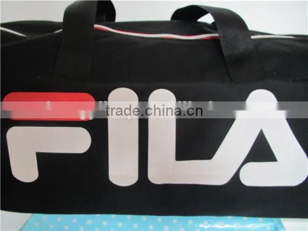 Manufacturer black knit travel sport tote bag with customize logo