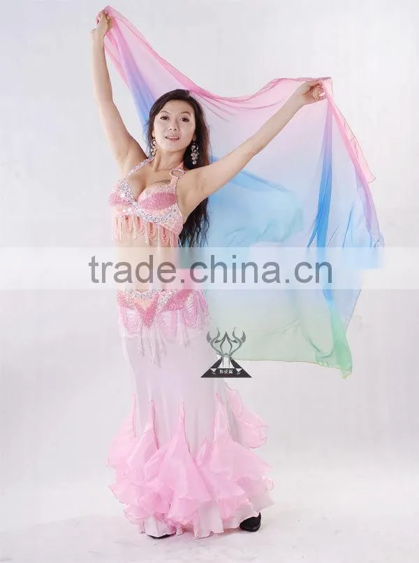 2014 Sexy Belly Dance Skirt , Long Ballroom Dancing Dress (QC1356)