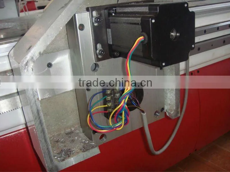 cheap cnc advertising router/2.2kw spindles/Stepper motors /Ncstudio control system/square rail /T-slot table with PVC/Cast part