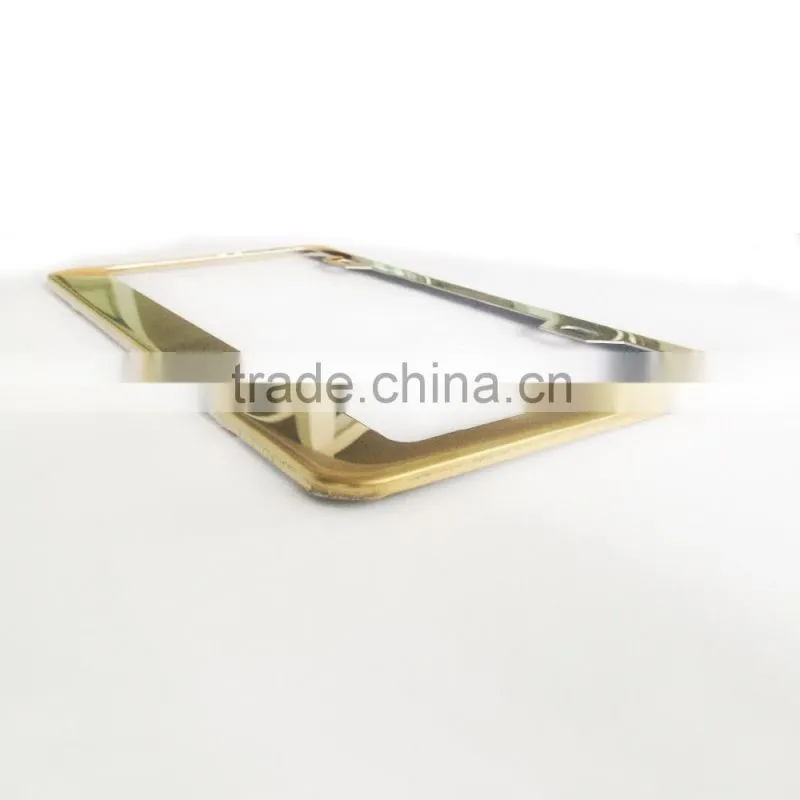 Wholesale USA standard stainless steel matt black blank car license plate frame,number plate frame