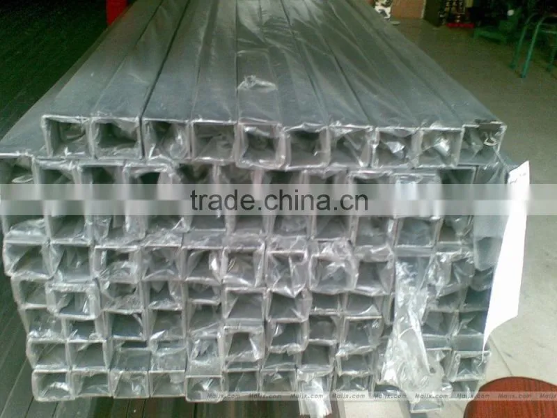 stair railing stainless steel slotted tube for 16mm glass