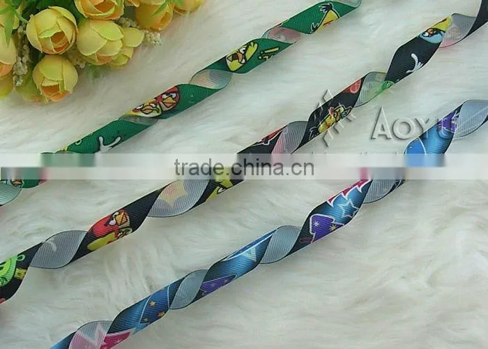 sublimation polyester printing gift ribbon bow