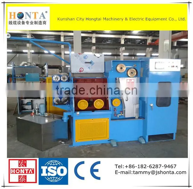 Aluminum Rod Breakdown Machine With Annealer, Wire and Cable Making Equipment