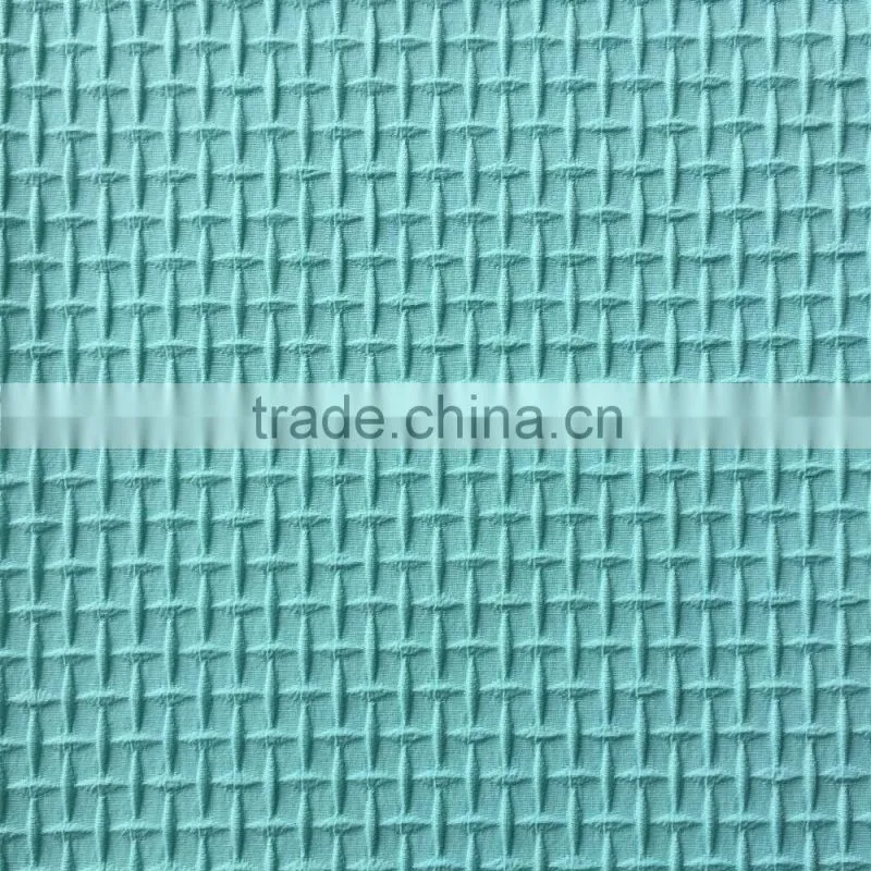 Spring Summer Polyester Woven Crumpled Fabric for Dress