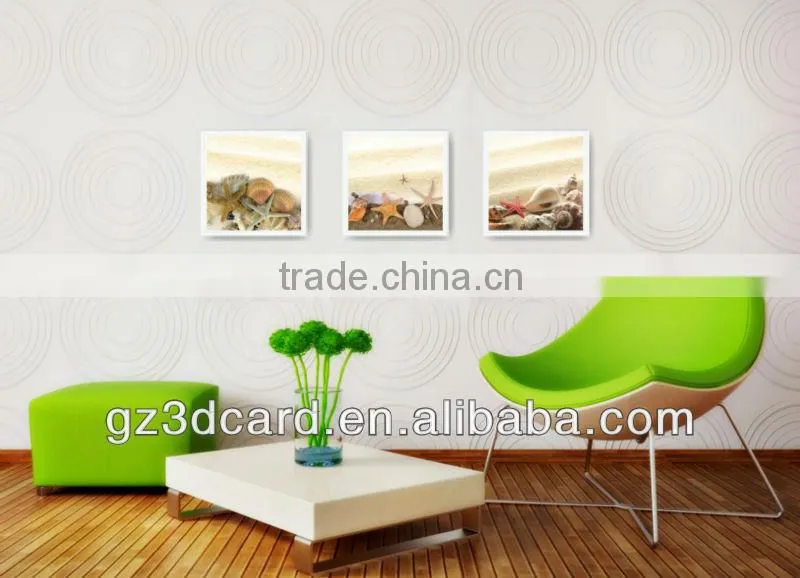 Hot 3D Picture of natural scenery fish and lotus