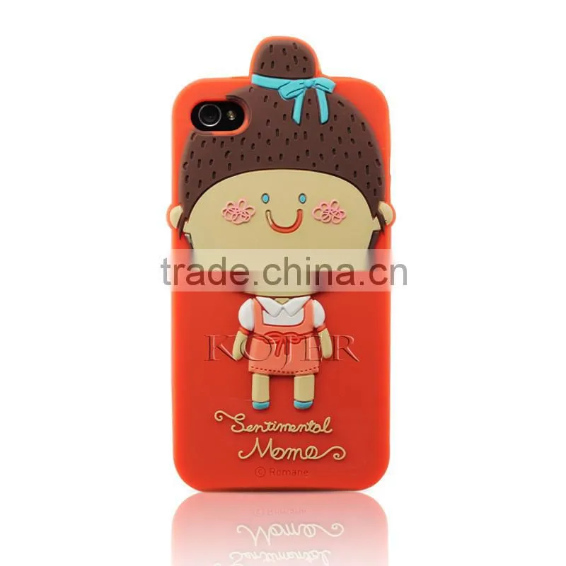 romane mobile phone case ,romane Silicone 3d Cartoon animal forest series cell phone case