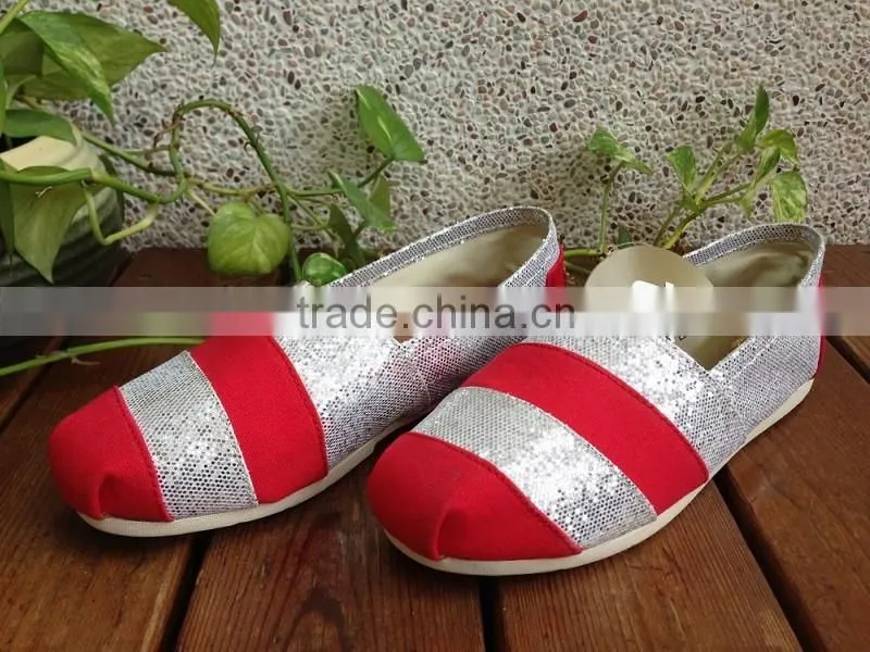 Stylish canvas shoes, shoe loafer, espadrille