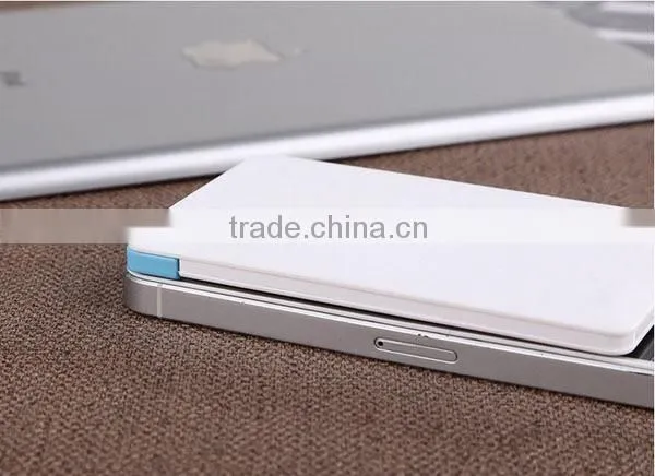 Portable Power Bank Ultra slim design high Capacity metal power charger