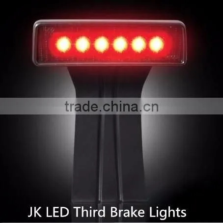 Brake systemSmoke Lens 07-15 Jeep Wrangler & Wrangler Unlimited jk LED Third Brake Lights-One Piece (JEEP-HBRAKE-B)