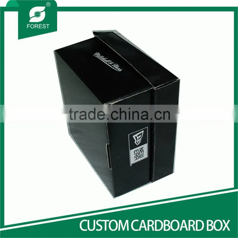 HIGH QUALITY BLACK SHOE PACKING BOX FOLDING CARDBOARD BOXES