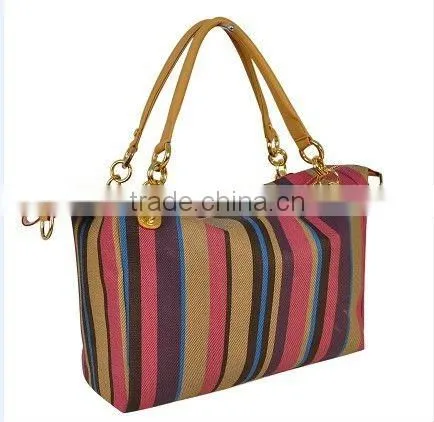 HIght Class!! fashion stripe handbag