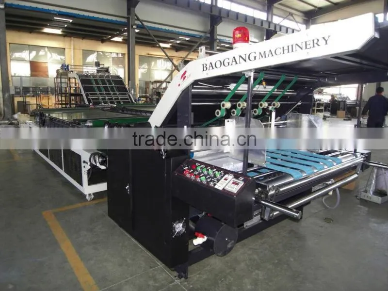 New lift type corrugated carton box Laminating machine