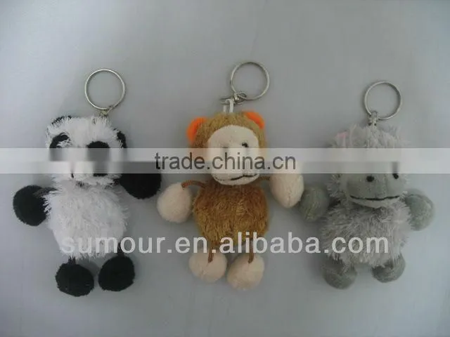 Lovely stuffed plush animal key chain little gifts