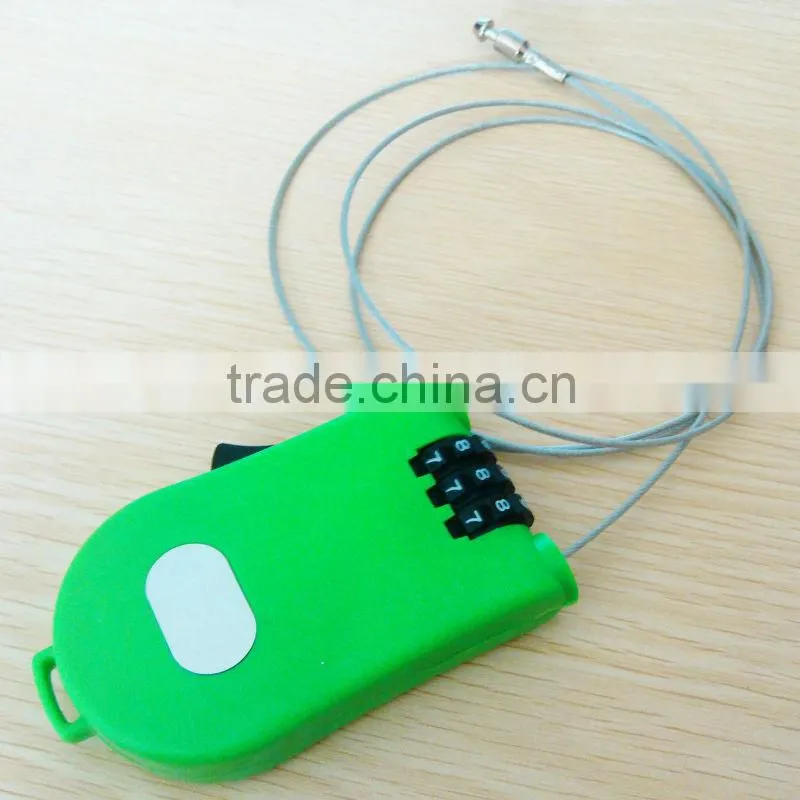 Original design ABS security Wire Combination Padlock of more colors