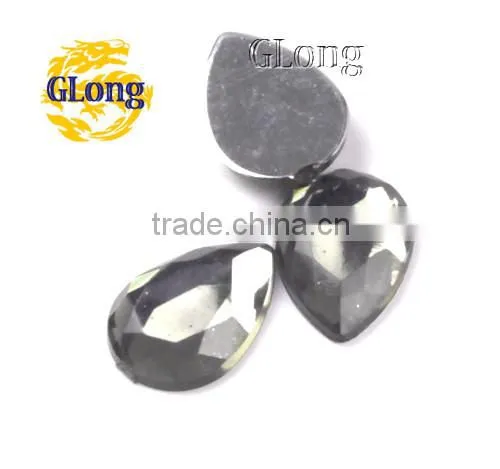 10*14mm Water Drop 3D Shape Acrylic Flat Back Mix Color Rhinestone Crystal For Stylish Bag Garment Shoes #GY015-14P(Mix-s)