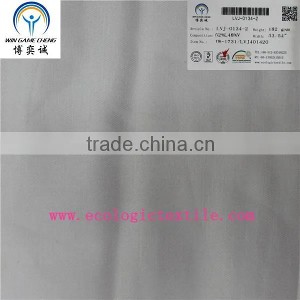 custom natural linen rayon twill fabric 40/2*14