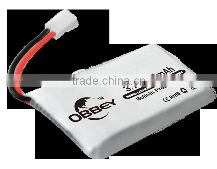 3.7V 350mAh 1S mini lipo battery for RC drone