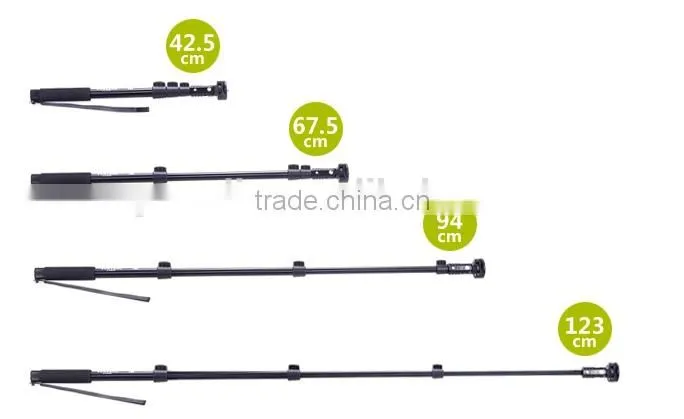 Stainless steel extendable handheld wireless mobile phone monopod