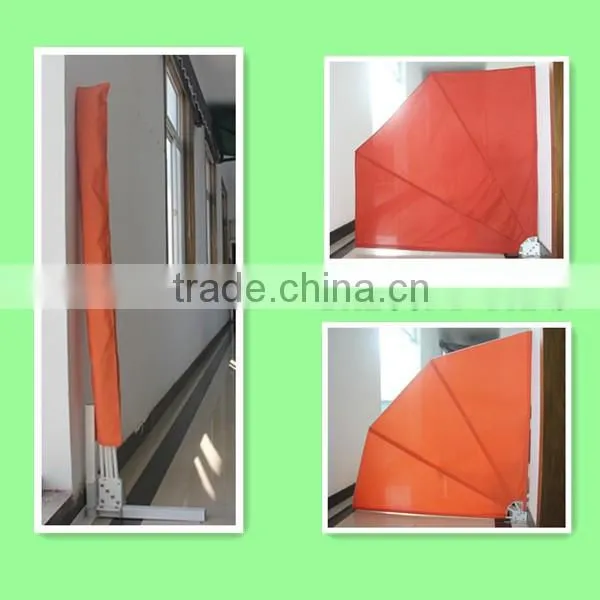 folding wind screen side awning retractable awning