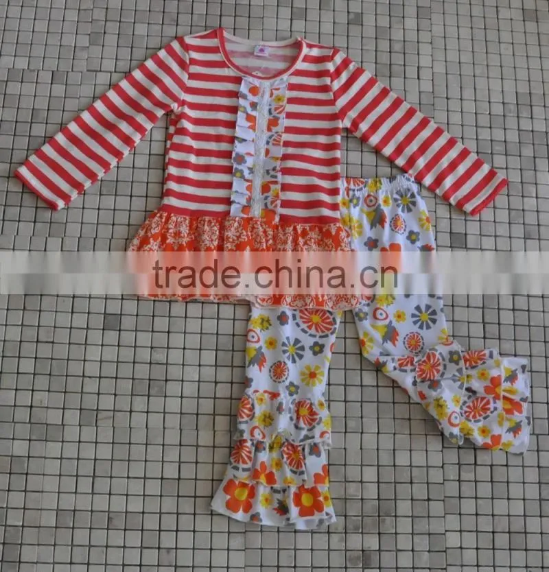 New Arrival Baby Student Clothing Back to School Apple Boutique Girls Outfits