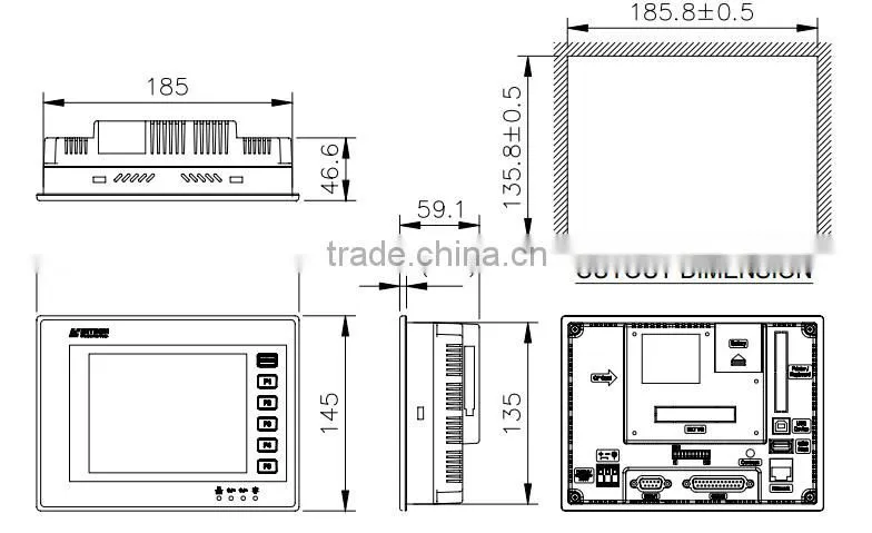 Beijer HITECH PWS6620S-P 5.7 inch hmi