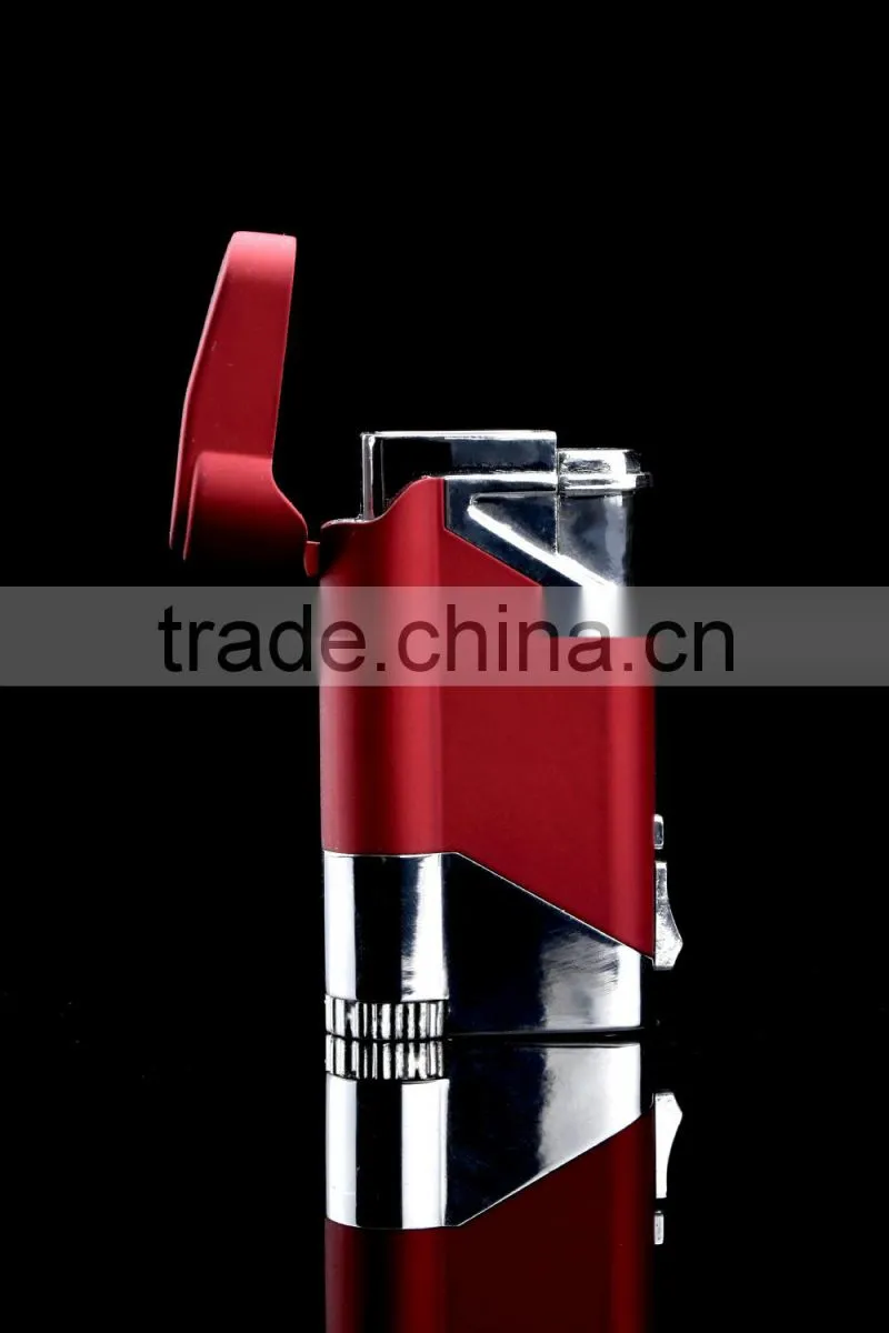Wenzhou Teling popular metal material Triple torch lighter