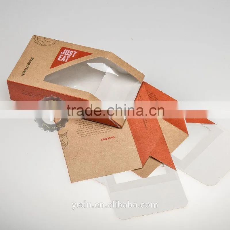 Disposable sandwich bread food packaging box