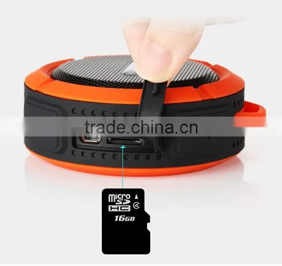 Outdoor and Mini Waterproof shower Bluetooth Speaker with Suction Cup