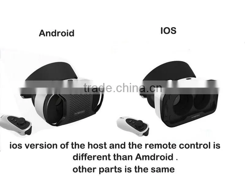 baofeng 4.0Virtual Reality 3D glasses a black helmet VR goggles for 4.7-5.5 inch Smartphones With Remote Control