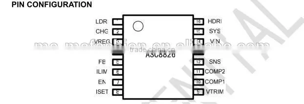 ASC 8826 China mobile power charging boosting ic chip 5V 4.8A 3.5A 3A 2A