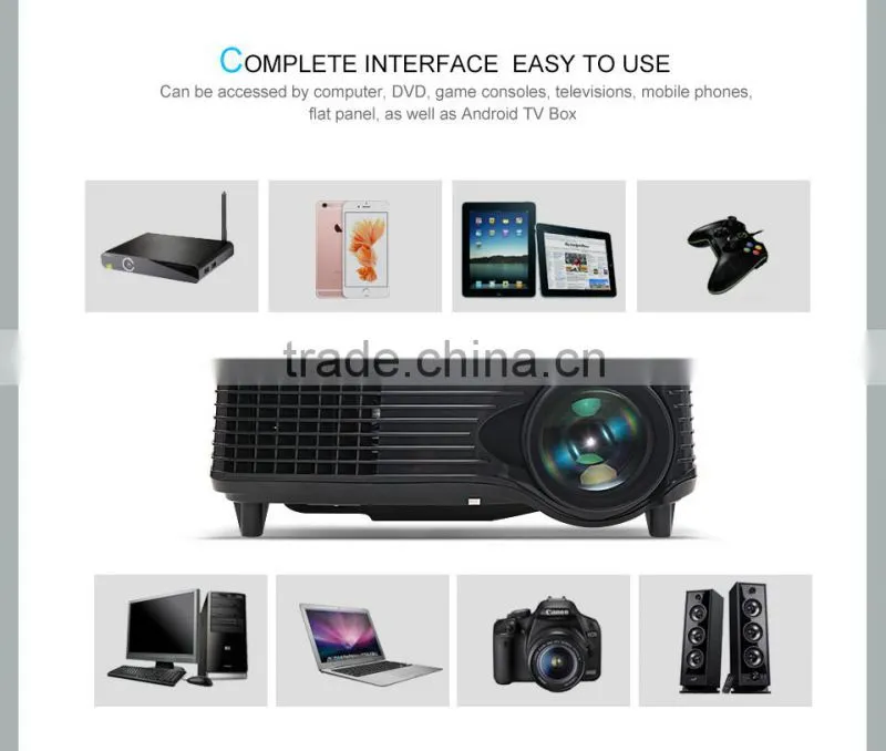Daylight Projector 8000:1 Contrast Ratio 2000 Lumens led projector
