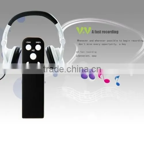 Mini Support MP3 / WAV Professional 8GB Digital Voice Recorder with Clip