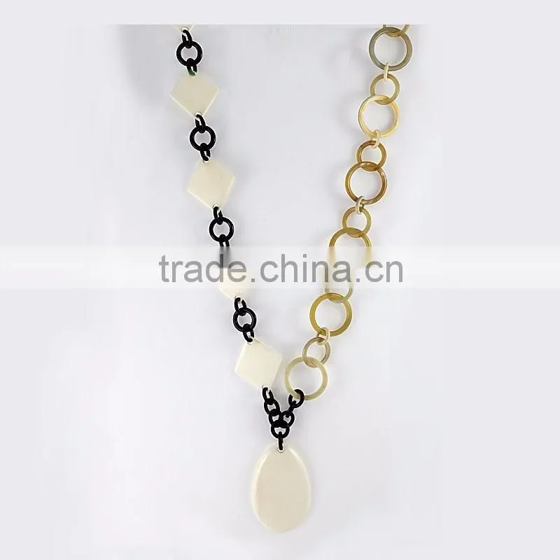 Eco-friendly nice buffalo horn necklace jewelry made in vietnam,buffalo horn jewelry