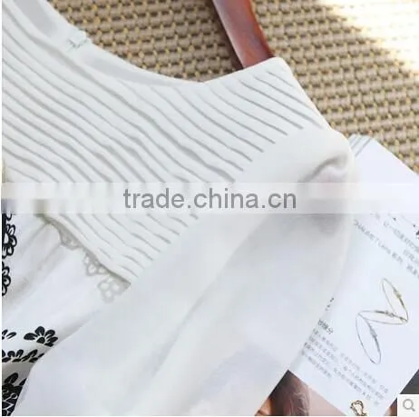 High Quality Women Garment Casual Dress Clothing Wholesale Supplier Printing Loose Chiffon Shirts