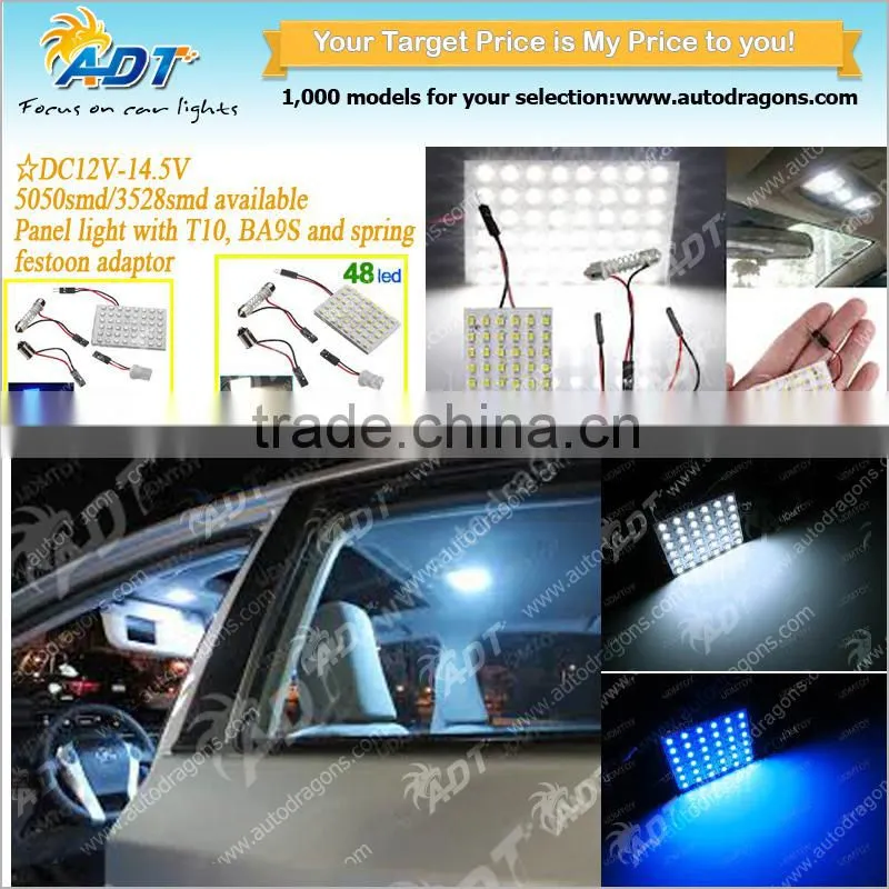Panel White 20-5050 4*5 SMD LED Car Interior Dome Reading Light Bulbs Lamp