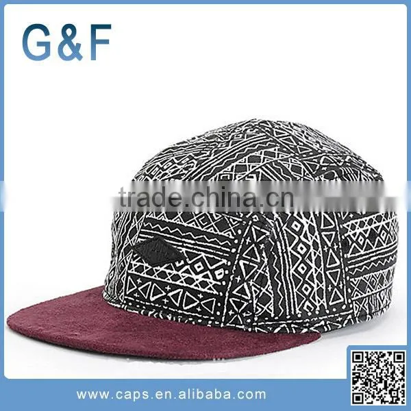 Custom Printed Blank 5 Panel Snapback Hat