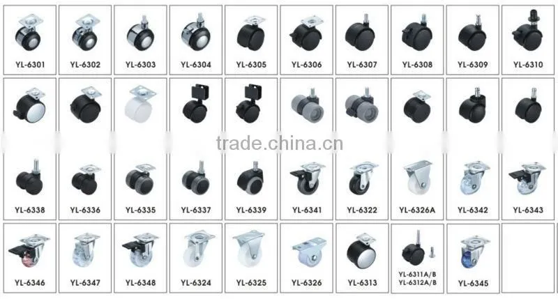 swivel plate caster with brake decorative furniture caster