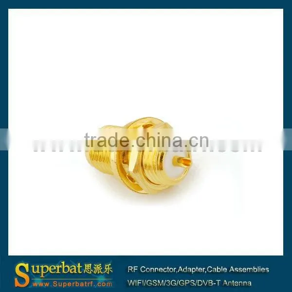 sma female chassis mount jack bulkhead with solder cup