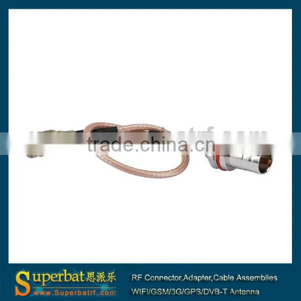 1.0/2.3 male straight to BNC female bulkhead O-ring straight Pigtail cable RG179 15cm 75ohm modem extension cable