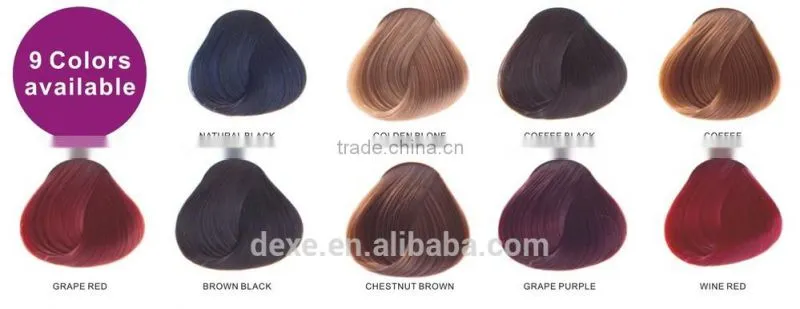 hair color cream brands with Dexe high quality for hair color dye