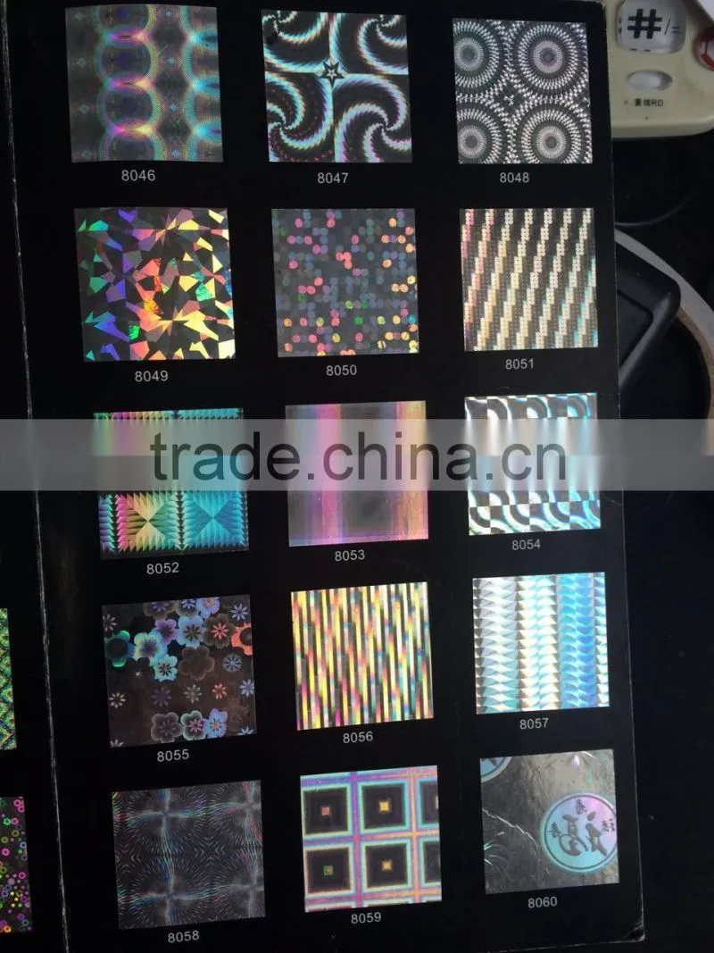 Laser BOPP transparent hologram Adhesive Sticker