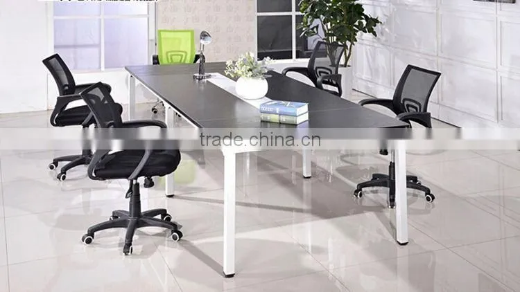 Customized Logo Printed News Design Luxury Conference Table